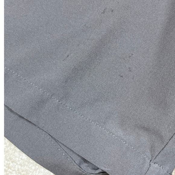 Burlebo Mens XL Gray Elastic Waist Drawstring Casual Athletic Performance Shorts - Picture 6 of 13